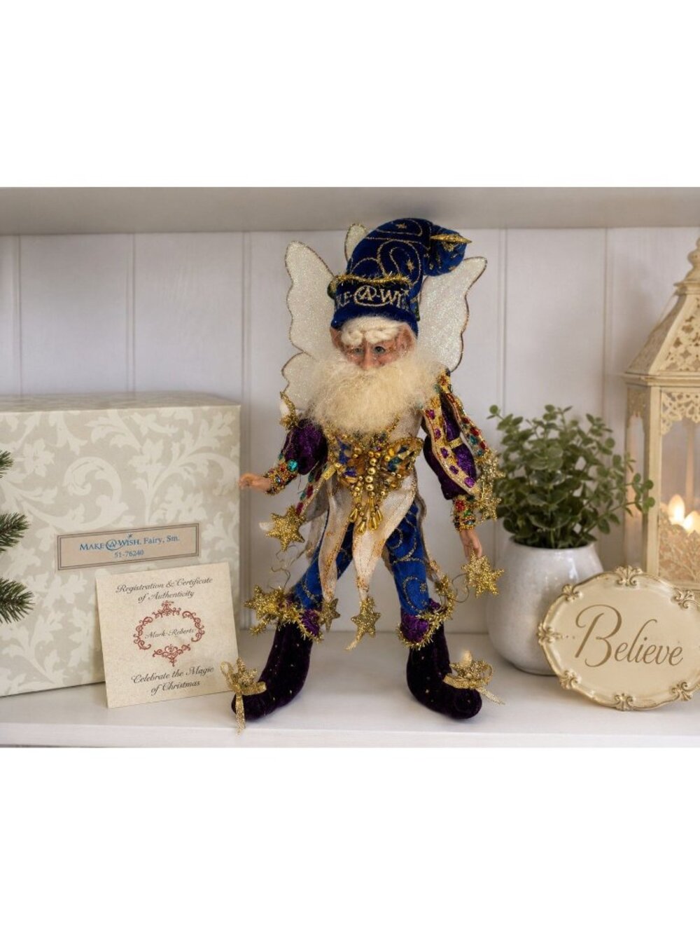 Mark Roberts Make A Wish Fairy Small 12" #51-76240 Limited Edition Box COA